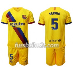 Fußballtrikots FC Barcelona Sergio Busquets 5 Kinder Auswärts Trikotsatz 2019-2020
